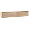 vidaXL 2 darab t&ouml;m&ouml;r fenyőfa faliszekr&eacute;ny 100 x 30 x 35 cm