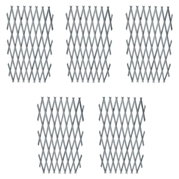 vidaXL 5 db sz&uuml;rke t&ouml;m&ouml;r fenyőfa r&aacute;csker&iacute;t&eacute;s 180 x 90 cm