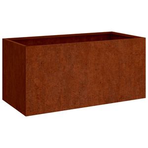vidaXL corten ac&eacute;l n&ouml;v&eacute;nytart&oacute; 62x30x29 cm