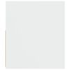 vidaXL 2 db fehér éjjeliszekrény LED-del 60 x 35 x 40 cm
