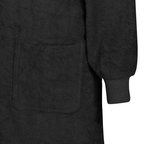 vidaXL Takar&oacute; pul&oacute;ver KINN Fekete L Pamut