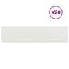 vidaXL Fűszeg&eacute;lyez&eacute;s 20 db 25 x 103 cm Hidegen hengerelt ac&eacute;l Feh&eacute;r