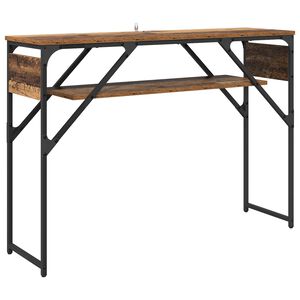 vidaXL Konzolasztal &Ouml;reg fa Szerelt Fa 105x30x75cm