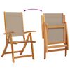 vidaXL 2 db t&ouml;m&ouml;r ak&aacute;cfa &eacute;s textil&eacute;n &ouml;sszecsukhat&oacute; kerti sz&eacute;k