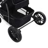 vidaXL sz&uuml;rk&eacute;sbarna-fekete 2 az 1-ben alum&iacute;nium babakocsi/gyermekkocsi