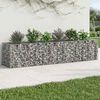 vidaXL Gabion emelt &aacute;gy 2 pcs Ez&uuml;st 260 x 60 x 55 cm Horganyzott ac&eacute;l