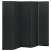 vidaXL fekete ac&eacute;l 5-paneles parav&aacute;n 200 x 180 cm