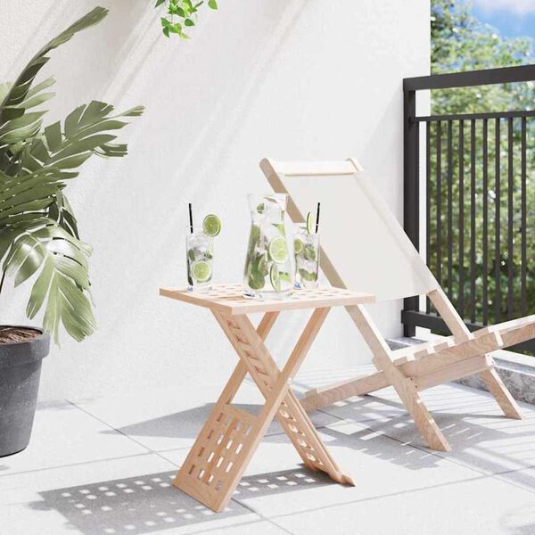 vidaXL Dohányzóasztal Barna 33 x 33 x 40,5 cm Masszív diófa