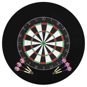 vidaXL sziz&aacute;l professzion&aacute;lis darts t&aacute;bla 6 ny&iacute;llal &eacute;s t&aacute;bla v&eacute;dővel