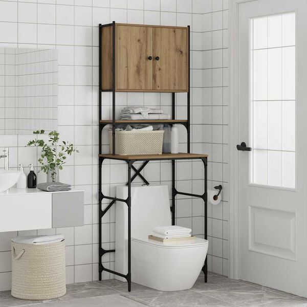 vidaXL Mos&oacute;g&eacute;p Szekr&eacute;ny Artisan t&ouml;lgy 68 x 48,5 x 194 cm Faanyag