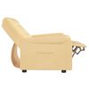 vidaXL 2 személyes krém mikroszálas szövet dönthető masszázsfotel