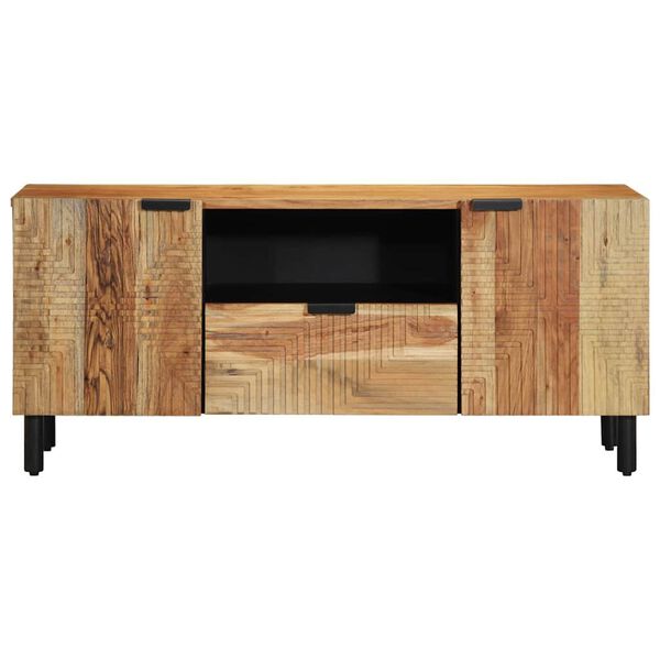 vidaXL TV egys&eacute;gek fi&oacute;kkal T&ouml;m&ouml;r Ak&aacute;cfa 105 x 33,5 x 46 cm Faanyag
