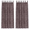 vidaXL B&aacute;rsonyf&uuml;gg&ouml;ny&ouml;k f&uuml;gg&ouml;ny&ouml;kkel 2 pcs Barna 260 x 140 cm B&aacute;rsony