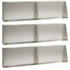 vidaXL T&aacute;mfal 6 db 80 x 12 x 30 cm Rozsdamentes Ac&eacute;l Ez&uuml;st