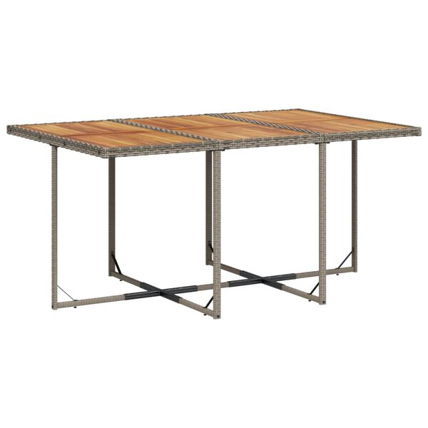 vidaXL 11 r&eacute;szes sz&uuml;rke polyrattan kerti &uuml;lőgarnit&uacute;ra p&aacute;rn&aacute;kkal