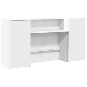 vidaXL recepci&oacute;s pult feh&eacute;r 200x50x103,5 cm szerelt fa