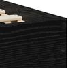 vidaXL &Aacute;gykeret fejt&aacute;ml&aacute;val Fekete t&ouml;lgy 90 x 190 cm Faanyag