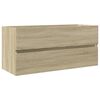 vidaXL sonoma t&ouml;lgy szerelt fa f&uuml;rdőszobai mosd&oacute;szekr&eacute;ny 100x38,5x45cm