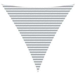 vidaXL Napernyő vitorla Vil&aacute;gossz&uuml;rke &eacute;s feh&eacute;r 4 x 4 x 4 m