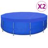vidaXL 2 db k&ouml;r alak&uacute; polietil&eacute;n medencetakar&oacute; 540 cm 90 g/m&sup2;