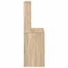 vidaXL sonoma t&ouml;lgy szerelt fa &iacute;r&oacute;asztal polcokkal 100x45x140 cm