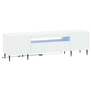 vidaXL LED TV szekr&eacute;ny Feh&eacute;r Szerelt Fa