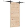 vidaXL Cs&uacute;sz&oacute; ajt&oacute; Term&eacute;szetes 80 x 208 cm T&ouml;m&ouml;r Fenyőfa