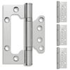 vidaXL Zsan&eacute;r 4 db 100 x 75 x 13 mm Ez&uuml;st Ac&eacute;l