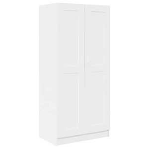 vidaXL feh&eacute;r szerelt fa ruh&aacute;sszekr&eacute;ny 82,5 x 51,5 x 180 cm