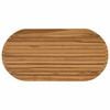 vidaXL Asztallap 100 x 50 x 3,5 cm Ov&aacute;lis T&ouml;m&ouml;r Teakfa Term&eacute;szetes