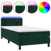 vidaXL s&ouml;t&eacute;tz&ouml;ld b&aacute;rsony rug&oacute;s &eacute;s LED-es &aacute;gy matraccal 90x190 cm