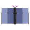 vidaXL kék behúzható oldalsó napellenző 140 x 600 cm