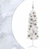 vidaXL Karcs&uacute; műkar&aacute;csonyfa g&ouml;mb&ouml;kkel 120 cm 150 LED Meleg feh&eacute;r