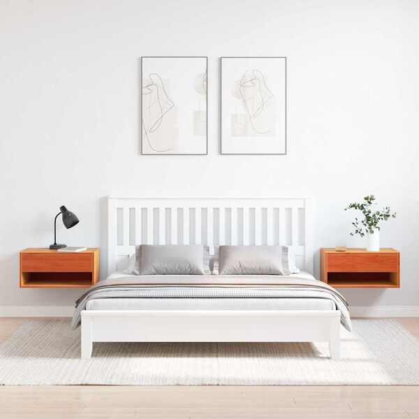 vidaXL &Eacute;jjeli asztal fi&oacute;kkal 2 pcs Faggy&uacute; barna 50 x 32,5 x 24 cm