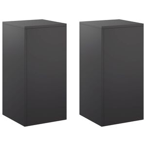 vidaXL N&ouml;v&eacute;ny&aacute;llv&aacute;ny 2 pcs Fekete 30 x 30 x 60 cm Ac&eacute;l