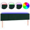 vidaXL s&ouml;t&eacute;tz&ouml;ld b&aacute;rsony LED-es fejt&aacute;mla 180x5x78/88 cm