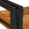 vidaXL Éjjeli asztal Barna és fekete 38 x 33 x 58 cm Tömör Mangófát