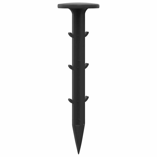 vidaXL Műanyag T&uuml;sk&eacute;k 500 pcs Fekete &Oslash;3 x 11 cm Műanyag