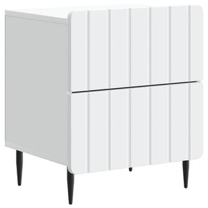 vidaXL &Eacute;jjeliszekr&eacute;ny fi&oacute;kkal Feh&eacute;r 43 x 34,5 x 49,5 cm Szerelt Fa
