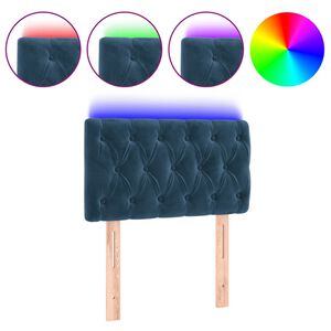 vidaXL s&ouml;t&eacute;tk&eacute;k b&aacute;rsony LED-es fejt&aacute;mla 80 x 7 x 78/88 cm