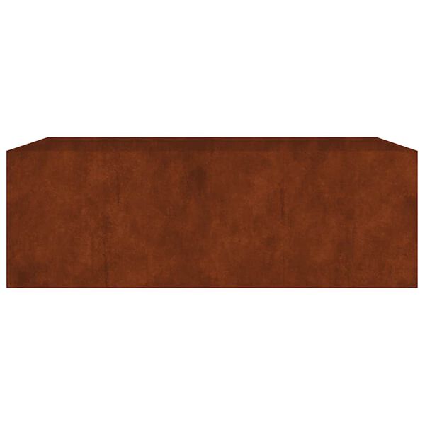 vidaXL corten ac&eacute;l kerti magas&aacute;gy&aacute;s 120x80x40 cm