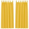vidaXL Fekete F&uuml;gg&ouml;ny Gyűrűkkel 2 db Must&aacute;rs&aacute;rga 245 x 140 cm
