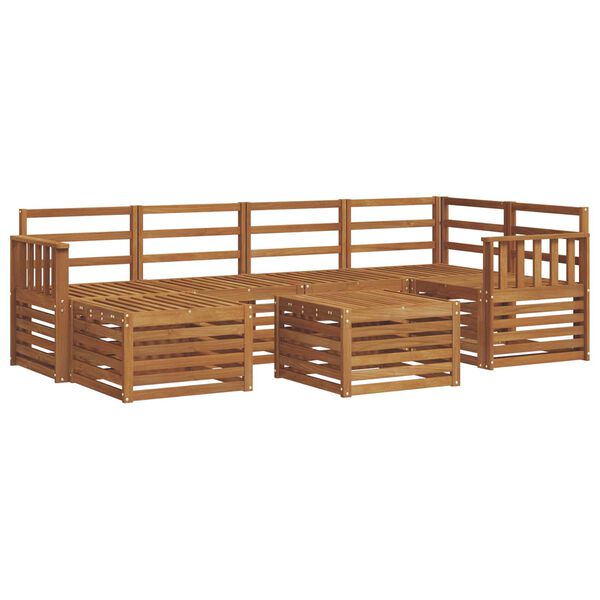 vidaXL &Uuml;lőgarnit&uacute;r&aacute;k Term&eacute;szetes T&ouml;m&ouml;r Ak&aacute;cfa