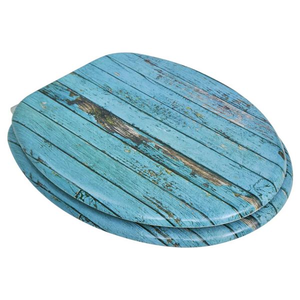 vidaXL 2 db régi famintás MDF WC ülőke