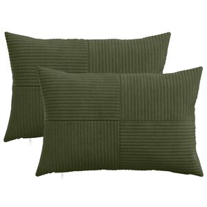 vidaXL P&aacute;rna huzat 2 pcs ALMELO Z&ouml;ld 30 x 50 cm cord