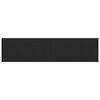 vidaXL Ablakp&aacute;rk&aacute;ny Fekete fa erezetű 100 x 20 x 4,5 cm PVC