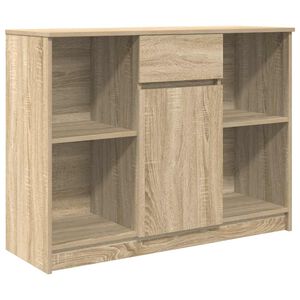 vidaXL sonoma t&ouml;lgy szerelt fa t&aacute;lal&oacute;szekr&eacute;ny fi&oacute;kos 101x35x76 cm