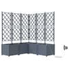 vidaXL Kerti cser&eacute;p 5 db Vil&aacute;gossz&uuml;rke 120 x 120 x 142 cm PP