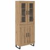 vidaXL Magasfi&uacute; 2 pcs Artisan t&ouml;lgy 69,5 x 34 x 180 cm Faanyag