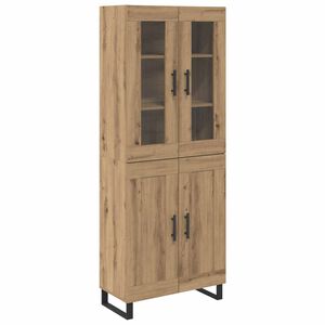 vidaXL Magasfi&uacute; 2 db Artisan t&ouml;lgy 69,5 x 34 x 180 cm Szerelt Fa
